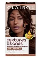 Clairol  Textures & Tones brilliant color +moisturization   2N Mocha Brown 