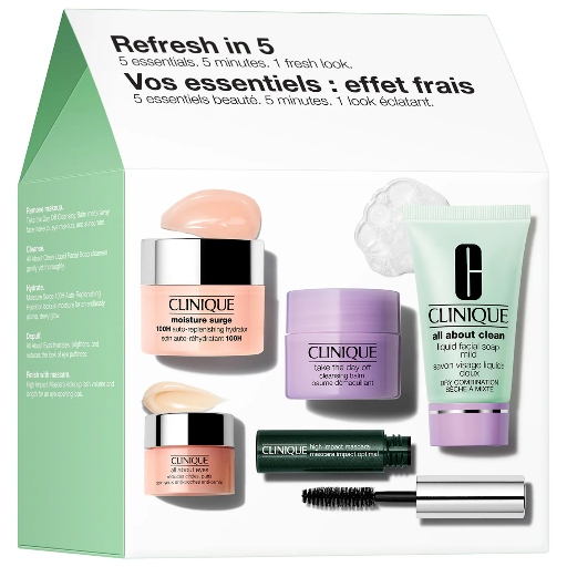 Clinique Refresh in 5 Skincare and Makeup Set