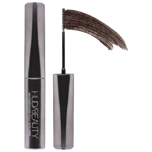 HUDA BEAUTY BombBrows Full ‘n Fluffy Volumizing Fiber Gel Black Brown