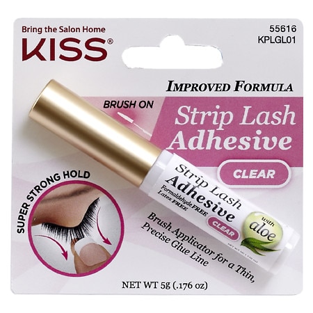 KISS Lash Adhesive, with Aloe, Strip, Clear