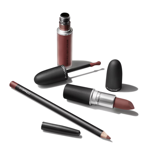 [773602691432] MAC Powdered Snow Powder Kiss Lip Kit - Brown