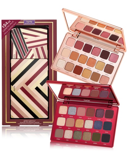 [846733085484] Tarte Gilded Glamour Amazonian Clay Eyeshadow Wardrobe - Duo Eyeshadow Palett Matte & Shimmer