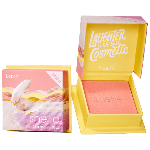 [602004138200] Benefit Cosmetics Silky-Soft Powder Blush - Shellie - Warm Seashell Pink